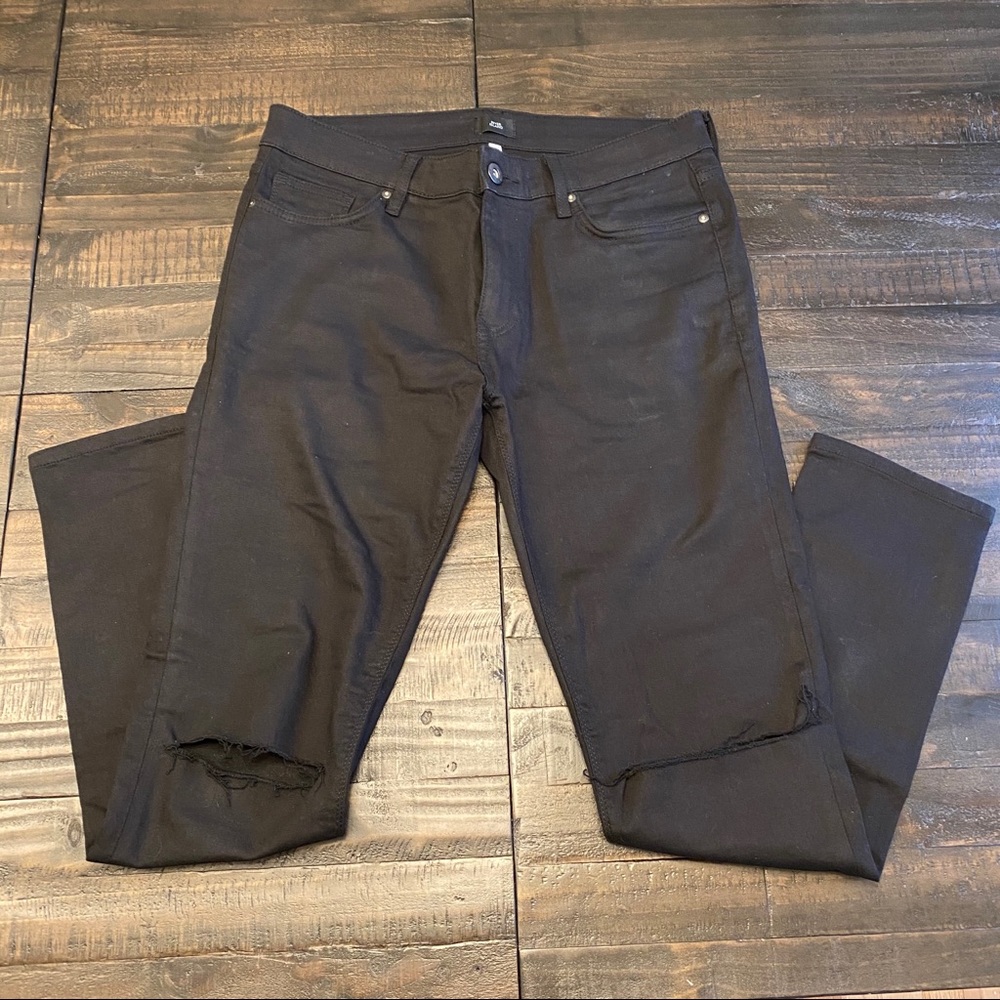 River Island Knee Rip Skinny Jeans - 34 waist